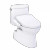 TOTO® WASHLET+® Carlyle® II 1G® One-Piece Elongated 1.0 GPF Toilet and WASHLET+® S2 Bidet Seat, Cotton White - MW6143346CUFG#01