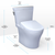 TOTO® WASHLET®+ Aquia IV® Arc Two-Piece Elongated Dual Flush 1.28 and 0.9 GPF Toilet with S2 Bidet Seat, Cotton White - MW4483346CEMFGN#01