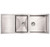 Whitehaus WHNCMD5221 52" Noah Commercial Single Bowl Reversible Under Mount Kitchen Sink With Integral Drain Board - Brushed Stainless Steel