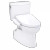 TOTO® WASHLET+® Vespin® II 1G® Two-Piece Elongated 1.0 GPF Toilet and WASHLET+® S2 Bidet Seat, Cotton White - MW4743346CUFG#01