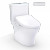 TOTO® WASHLET®+ Aquia® IV Two-Piece Elongated Universal Height Dual Flush 1.28 and 0.9 GPF Toilet and WASHLET S5 Bidet Seat, Cotton White - MW4463446CEMFGN#01