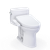 TOTO® WASHLET+® Supreme® II One-Piece Elongated 1.28 GPF Toilet and WASHLET+® S2 Bidet Seat, Cotton White - MW6343346CEFG#01