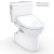 TOTO® WASHLET+® Vespin® II Two-Piece Elongated 1.28 GPF Toilet and WASHLET+® S5 Bidet Seat, Cotton White - MW4743446CEFG#01