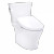 TOTO® WASHLET®+ Aquia IV® Arc Two-Piece Elongated Dual Flush 1.28 and 0.9 GPF Toilet with S5 Bidet Seat, Cotton White - MW4483446CEMFGN#01