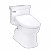 TOTO® WASHLET®+ Soirée® Elongated 1.28 GPF Universal Height Toilet with S5 Bidet Seat, Cotton White - MW9643446CEFG#01