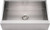 Whitehaus WHNCMAP3321 33" Noah Commercial Single Bowl Front Apron Kitchen Sink - Brushed Stainless Steel