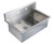Whitehaus WHNC3120 31" Noah Commercial Drop-in Laundry / Scrub Sink - Brushed Stainless Steel