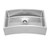 Whitehaus WHNAPCV3218 Noah's Collection Chefhaus Single Bowl Apron Undermount Curved Front Sink 31 5/8" x 18" - Brushed Stainless Steel