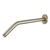 Kingston Brass Shower Scape 12" Shower Arm with Round Flange, Brushed Nickel - K163R8