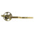Kingston Brass Webb Front Mount Toilet Tank Lever with Knurled Handle, Antique Brass - KTRKX3