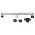 Kingston Brass Watercourse 24" Stainless Steel Linear Shower Drain with Reversible Tile Insert and Flat Grate, Drain with Base Flange and Hair Strainer, Polished Chrome - BSFK2421