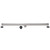 Kingston Brass Watercourse 60" Stainless Steel Linear Shower Drain with Reversible Tile Insert and Flat Grate, Brushed Nickel - BSF6028