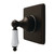 Kingston Brass Restoration Single-Handle Six-Way Diverter Valve with Square Trim Kit, Oil Rubbed Bronze - KS4045PL