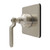 Kingston Brass Whitaker Single-Handle Six-Way Diverter Valve with Square Trim Kit, Brushed Nickel - KS4048KL