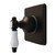 Kingston Brass Bel-Air Single-Handle Six-Way Diverter Valve with Square Trim Kit, Oil Rubbed Bronze - KS4045BPL