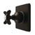 Kingston Brass Essex Single-Handle Six-Way Diverter Valve with Square Trim Kit, Oil Rubbed Bronze - KS4045BEX