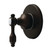 Kingston Brass Tudor Single-Handle Six-Way Diverter Valve with Round Trim Kit, Oil Rubbed Bronze - KS4035TAL