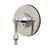 Kingston Brass Restoration Single-Handle Six-Way Diverter Valve with Round Trim Kit, Polished Nickel - KS4036AL
