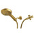 Kingston Brass Vilbosch Multi-Function Hand Shower Kit, Brushed Brass - KX1547BD