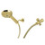 Kingston Brass Vilbosch Multi-Function Hand Shower Kit, Polished Brass - KX1542BD