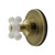 Kingston Brass Restoration Single-Handle Six-Way Diverter Valve with Round Trim Kit, Antique Brass - KS4033PX