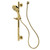 Kingston Brass Made to Match Shower System with 24" Slide/Grab Bar and Hand Shower, Polished Brass - KAK1542E