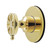 Kingston Brass Belknap Single-Handle Six-Way Diverter Valve with Round Trim Kit, Polished Brass - KS4032RX