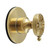 Kingston Brass Belknap Single-Handle Three-Way Diverter Valve with Round Trim Kit, Brushed Brass - KS3037RX