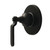 Kingston Brass Whitaker Single-Handle Six-Way Diverter Valve with Round Trim Kit, Matte Black - KS4030KL