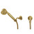 Kingston Brass Restoration Hand Shower Kit, Brushed Brass - KX1037BE