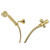 Kingston Brass Vintage Hand Shower Kit, Polished Brass - KX1072BD
