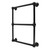 Kingston Brass Maximilien 18" x 24" Brass Wall Mount 3-Tier Towel Rack, Matte Black - DTC24183MB