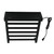 Kingston Brass Markus Wall Mount Plug-In Towel Warmer, Matte Black - DTC182030