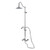 Kingston Brass Essex Wall Mount Rain Drop Shower System with Hand Shower, Polished Chrome - CCK3661BEX