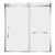 Kingston Brass Toledo 57-7/8" L x 60" H Left Handed Tub Door, Polished Chrome - SSD60608SL1