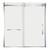 Kingston Brass Toledo 57-7/8" L x 60" H Left Handed Tub Door, Polished Chrome - SSD60608SR1