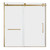 Kingston Brass Toledo 57-7/8" L x 60" H Left Handed Tub Door, Brushed Brass - SSD60608SR7