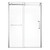 Kingston Brass Prato 60" L x 76" H Right Handed Shower Door, Polished Chrome - SSD60768KR1