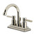 Kingston Brass Concord Double-Handle 4" Centerset Bathroom Faucet with Brass Pop-Up, Polished Nickel - KS8666DL