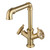 Kingston Brass Fuller Two-Handle Single-Hole Kitchen Faucet, Brushed Brass - LS6503CG