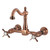 Kingston Brass Essex Two-Handle Wall Mount Bridge Kitchen Faucet, Antique Copper - KS126BEXAC
