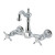 Kingston Brass Essex Two-Handle Wall Mount Bridge Kitchen Faucet, Polished Chrome - KS2441BEX