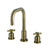 Kingston Brass Millennium Widespread Bathroom Faucet with Brass Pop-Up, Antique Brass - FSC893ZXAB