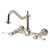 Kingston Brass Bel-Air Two-Handle Wall Mount Bridge Kitchen Faucet, Polished Nickel - KS1246BPL