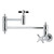 Kingston Brass Millennium Wall Mount Pot Filler Faucet, Polished Chrome - KS3101ZX