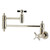 Kingston Brass Millennium Wall Mount Pot Filler Faucet, Polished Nickel - KS3106ZX