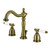 Kingston Brass Bel-Air Widespread Bathroom Faucet with Brass Pop-Up, Antique Brass - KB1973BPL