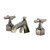 Kingston Brass Navei Widespread Bathroom Faucet with Brass Pop-Up, Black Stainless - KZ446CHXBSS
