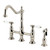 Kingston Brass Bel-Air Bridge Kitchen Faucet with Brass Sprayer, Polished Nickel - KS1276BPLBS