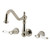 Kingston Brass Bel-Air Two-Handle Wall Mount Kitchen Faucet, Polished Nickel - KS1286BPL